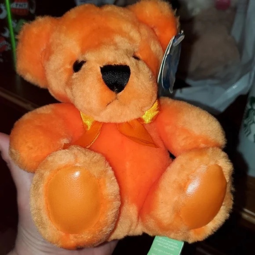 Orange Plush Teddy Bear